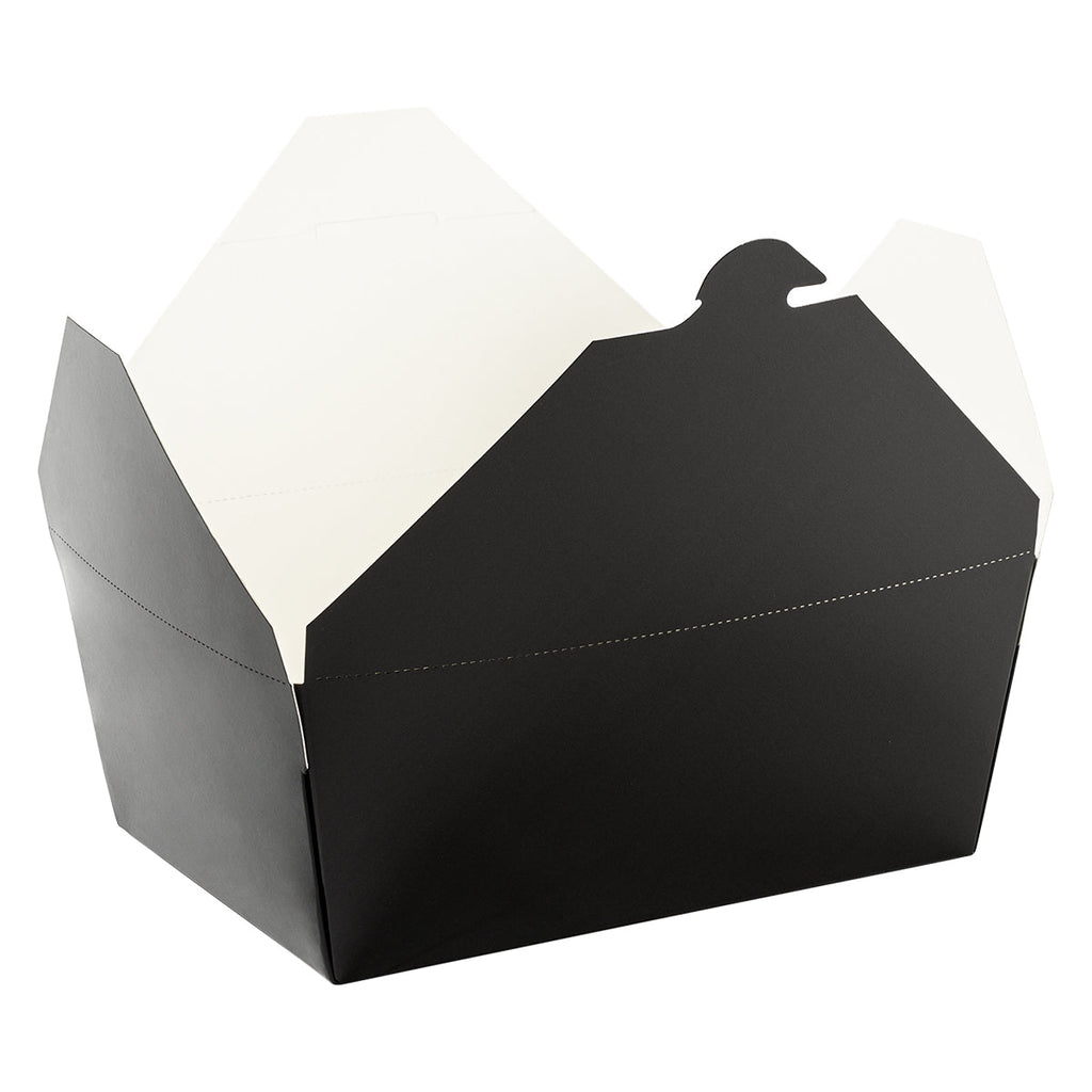 75 oz Paper Food Box | Black | #4 Size