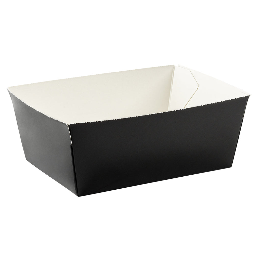 75 oz Paper Food Box | Black | #4 Size