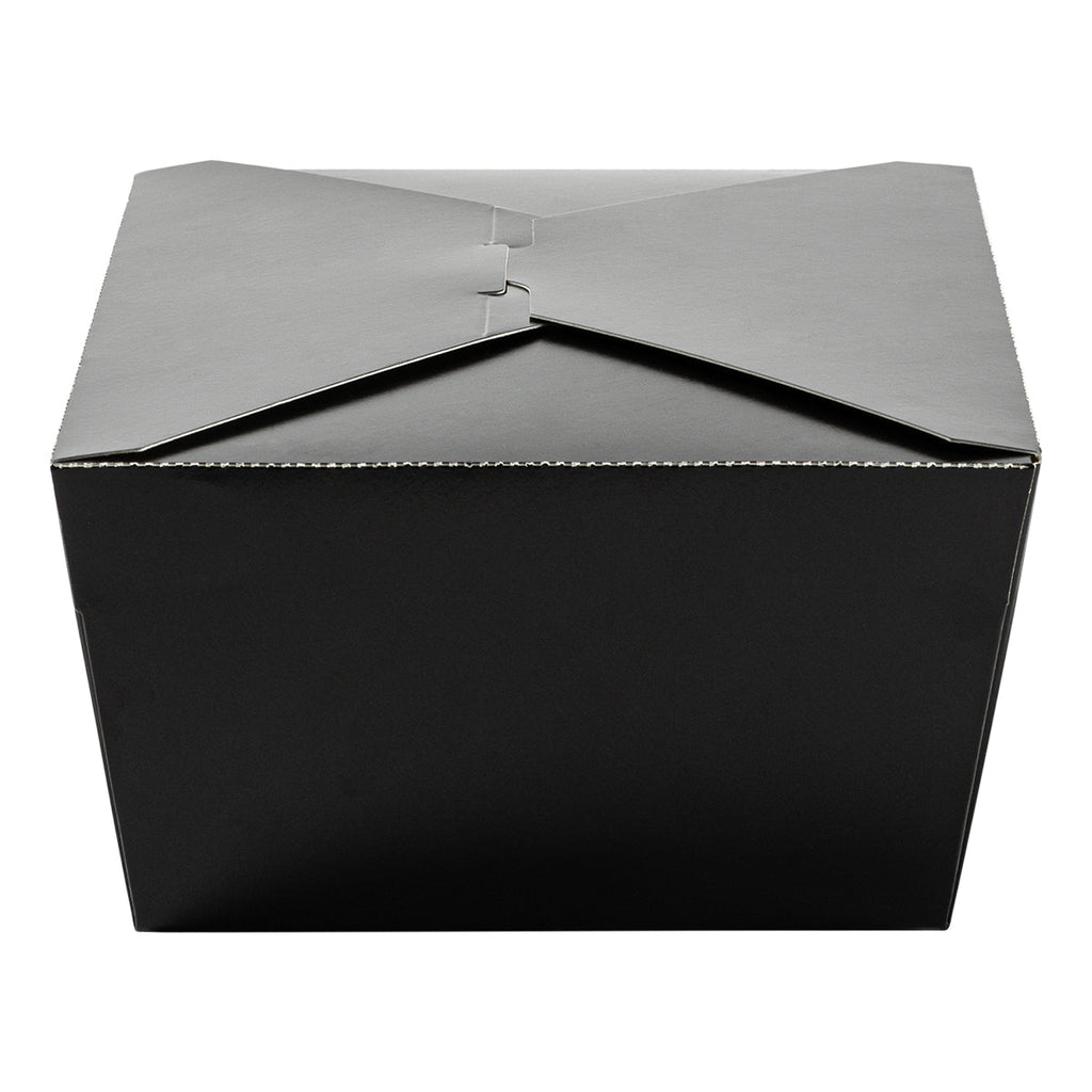 75 oz Paper Food Box | Black | #4 Size