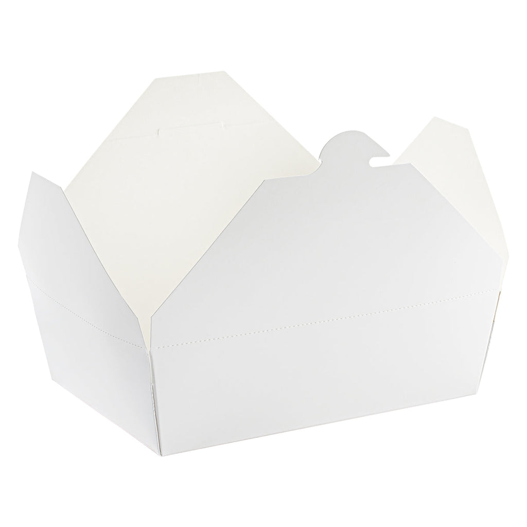 56 oz Paper Food Box | White | #3 Size