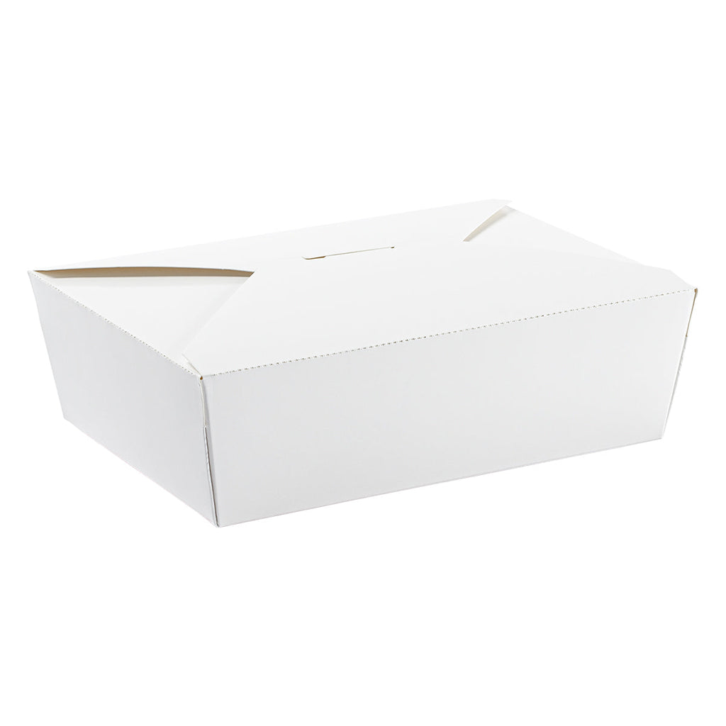 56 oz Paper Food Box | White | #3 Size