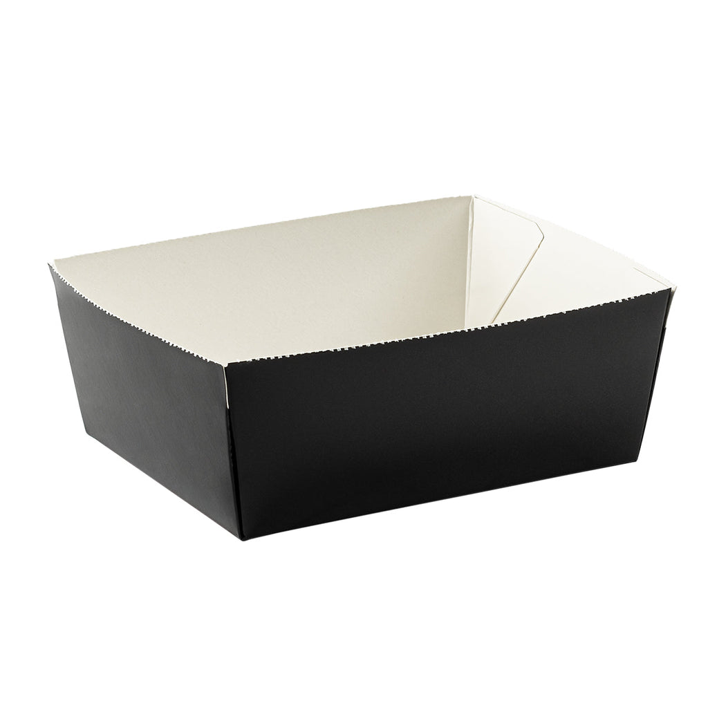 29 oz Paper Food Box | Black | #8 Size