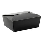 29 oz Paper Food Box | Black | #8 Size
