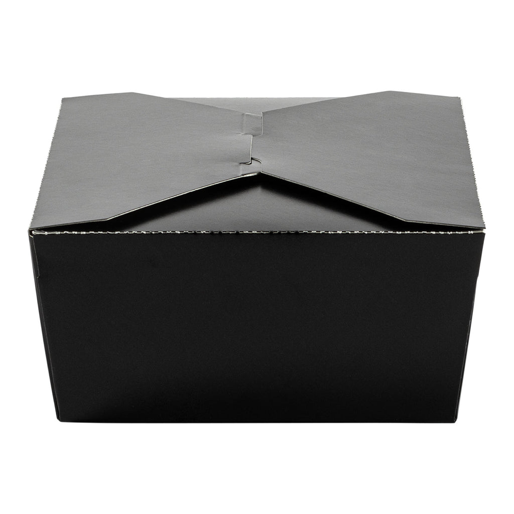 29 oz Paper Food Box | Black | #8 Size