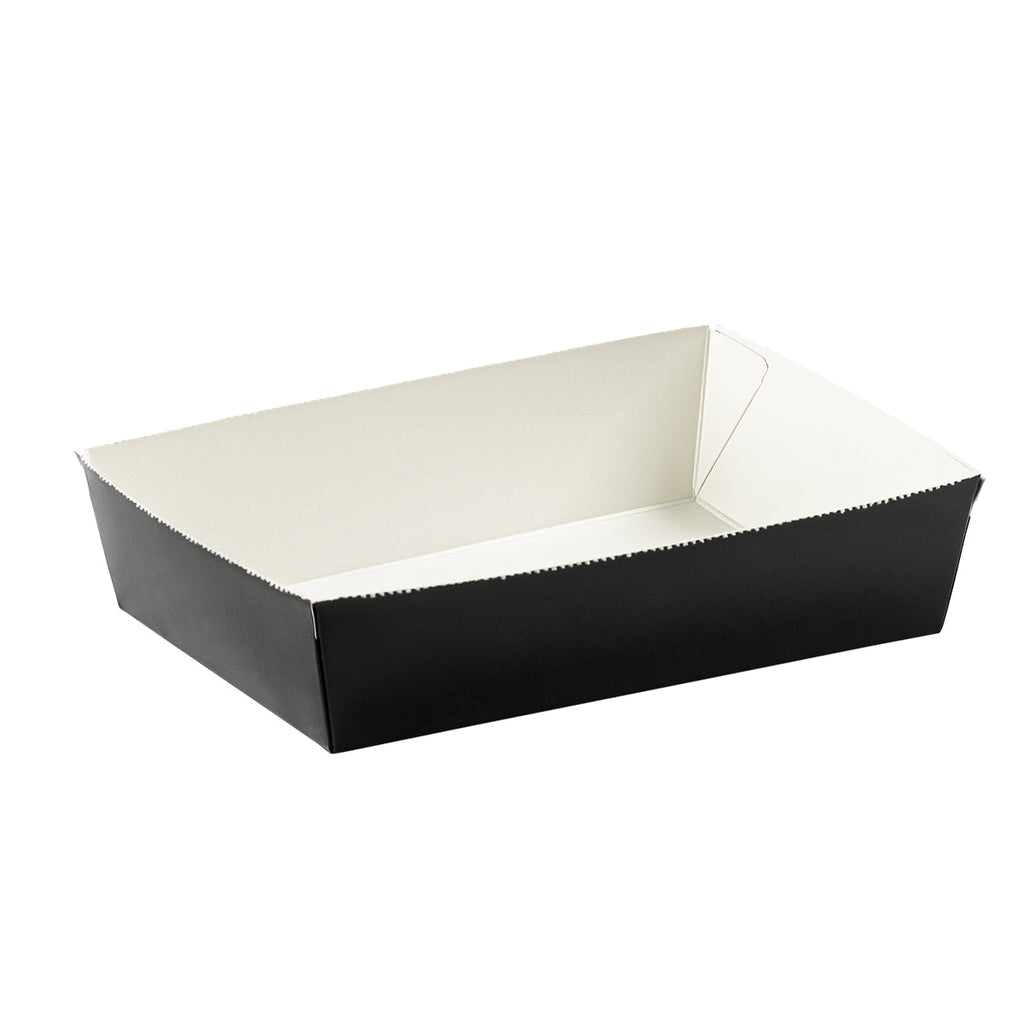 36 oz Paper Food Box | Black | #2 Size