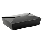 56 oz Paper Food Box | Black | #3 Size