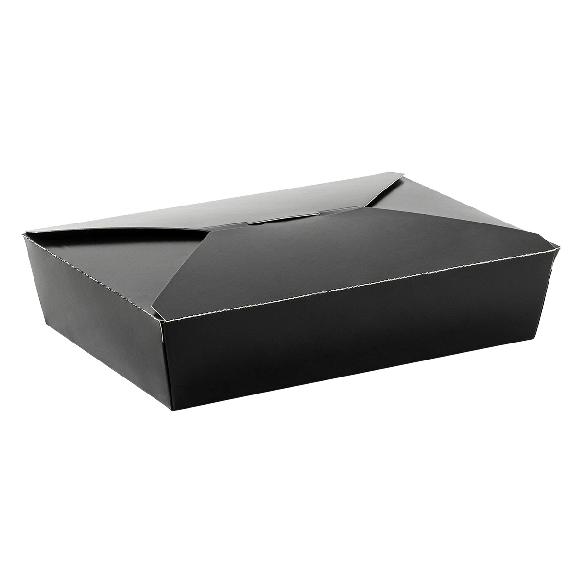 56 oz Paper Food Box | Black | #3 Size