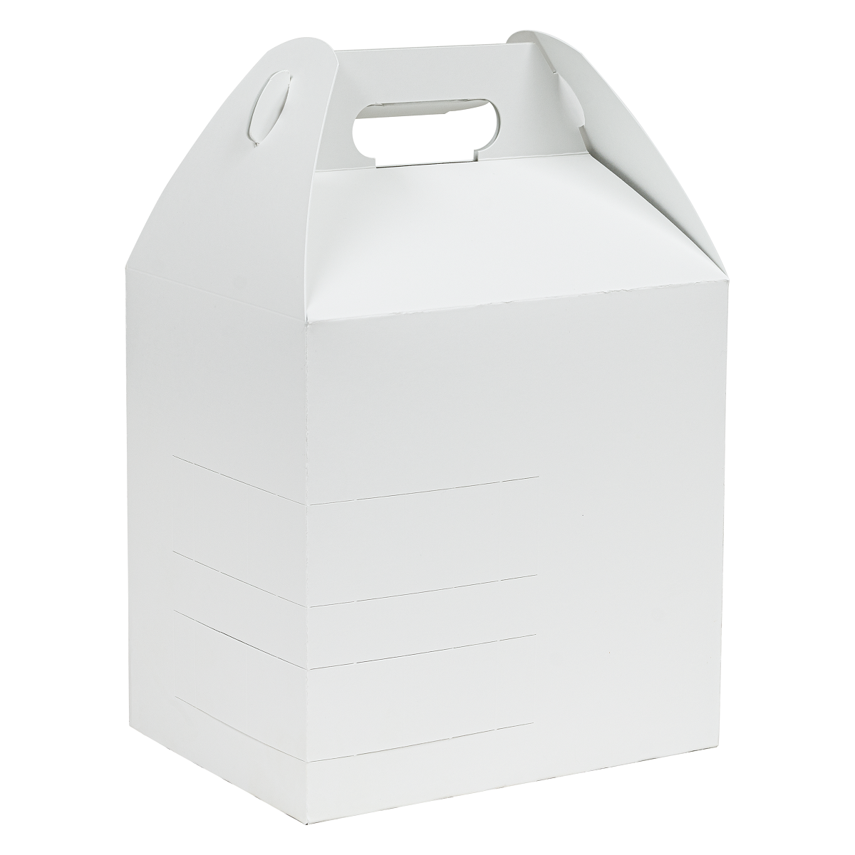Tall Carry Pack w/ Handles | White | Recyclable & Compostable
