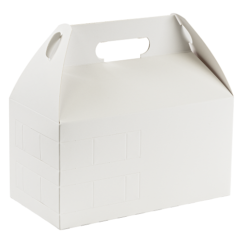 Standard Carry Pack w/ Handles | White | Recyclable & Compostable