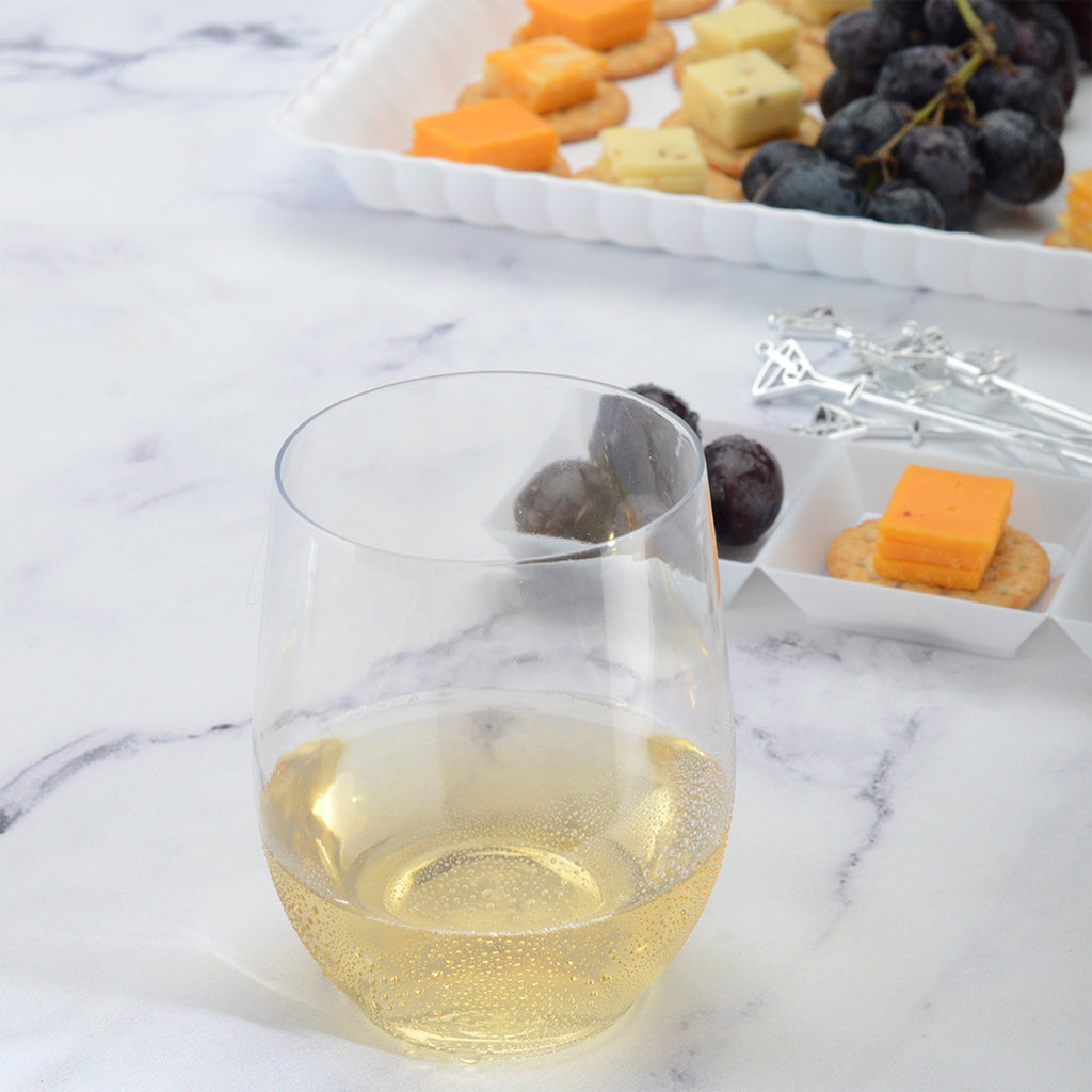 16 oz Stemless Goblet | Clear | Recyclable