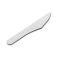 White paper knife on a white background