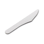 White paper knife on a white background