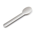 Paper spoon on a white background