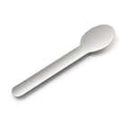 Paper spoon on a white background