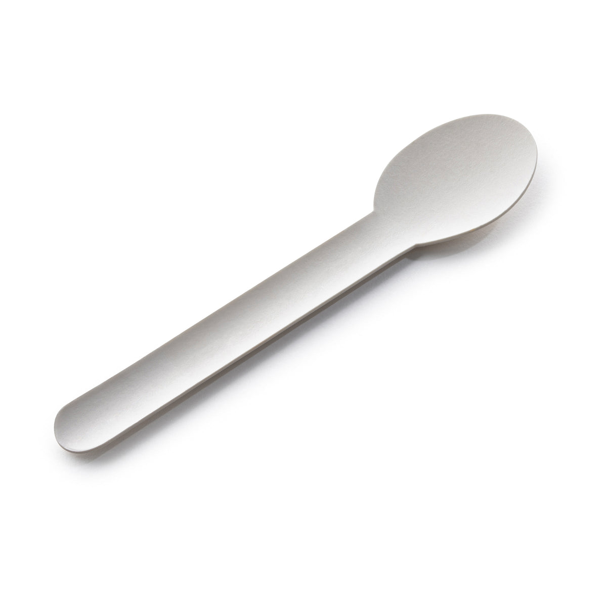 Paper spoon on a white background