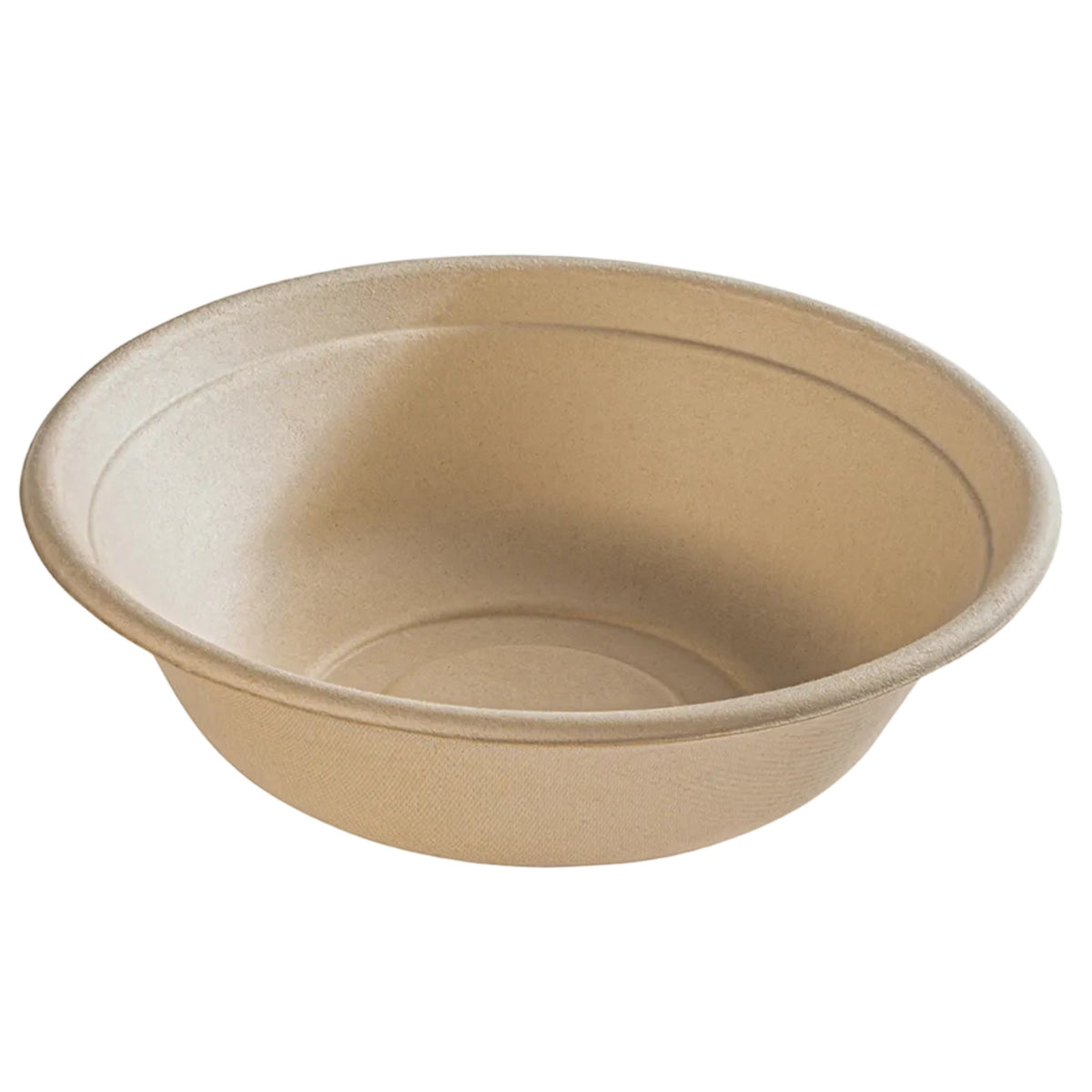 Compostable bowl on a white background