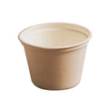 Beige paper cup on a white background