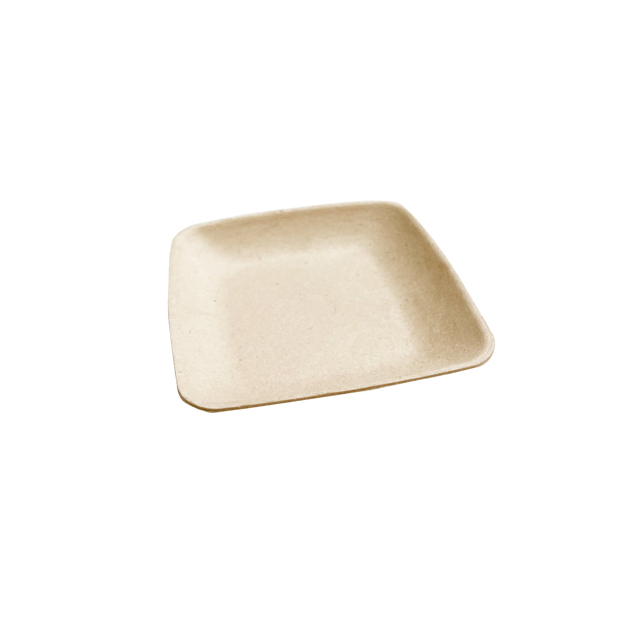 2.5" Mini Square Dish | Natural Sugarcane Fiber | Case of 500