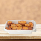Fiber tray with a clear tray lid