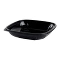 Black square bowl on a white background