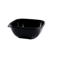 48 oz Medium Square Bowl | Black | PETE