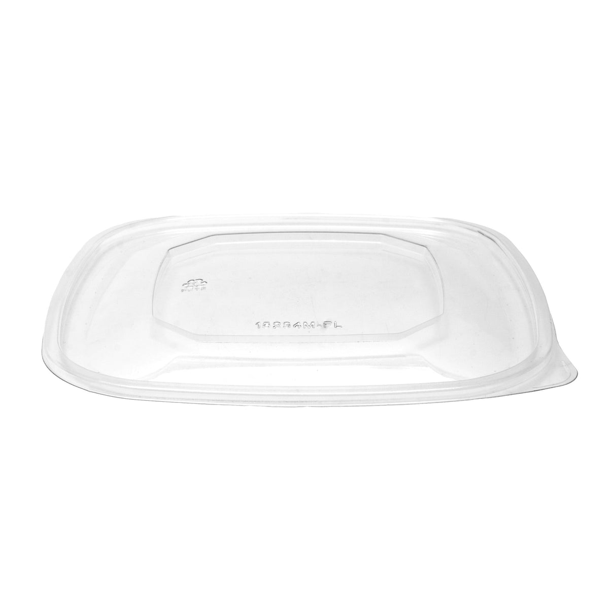 Flat Lid for Medium 24-48 oz Square Bowl | Recyclable PETE Plastic