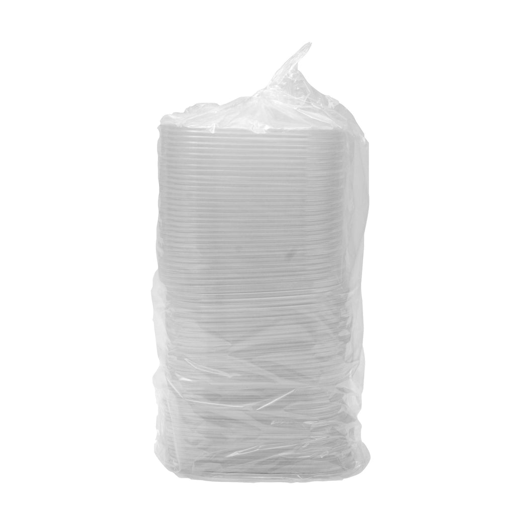 Flat Lid for Medium 24-48 oz Square Bowl | Recyclable PETE Plastic