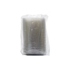 Pack of plastic dome lids  in clear packaging on a white background