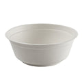 White compostable bowl on a white background