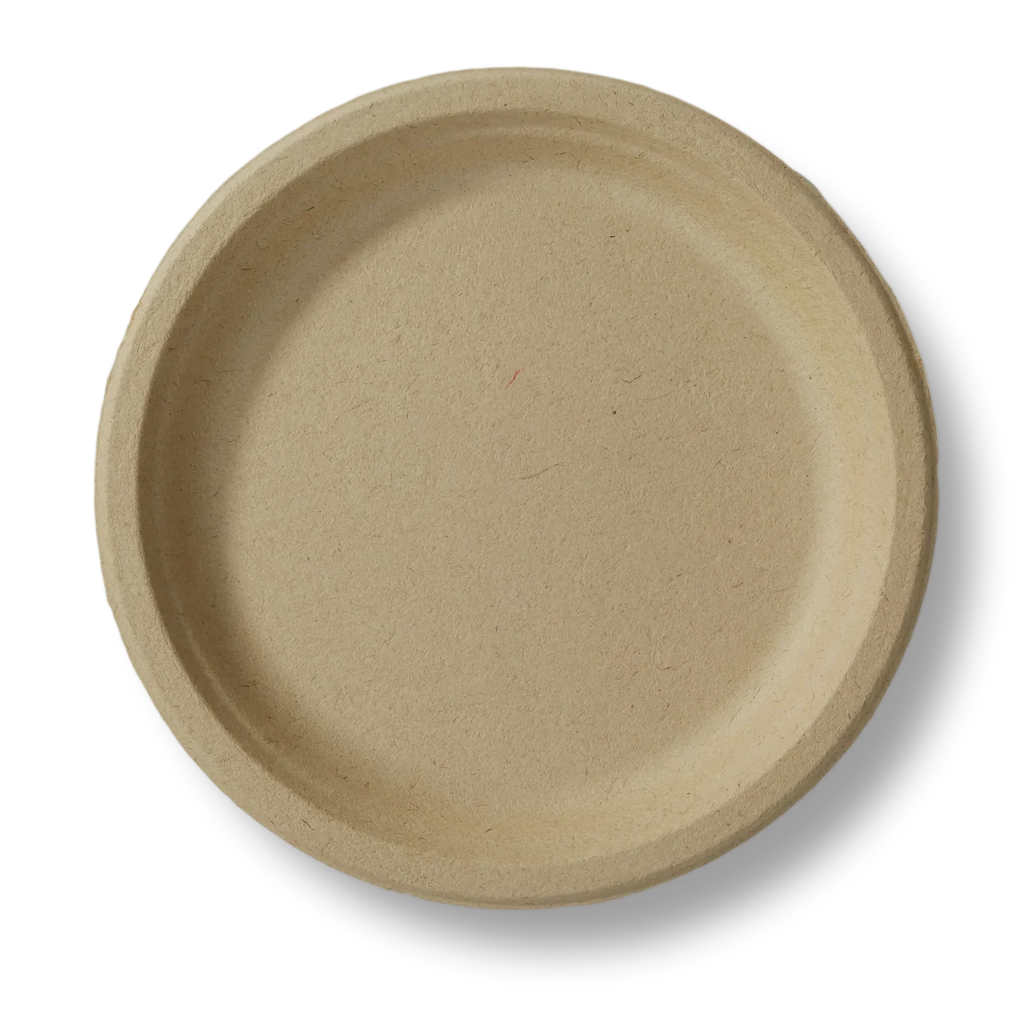 9" Round Plate | No Added PFAS | Compostable Plant Fibers