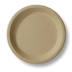9" Round Plate | No Added PFAS | Compostable Plant Fibers