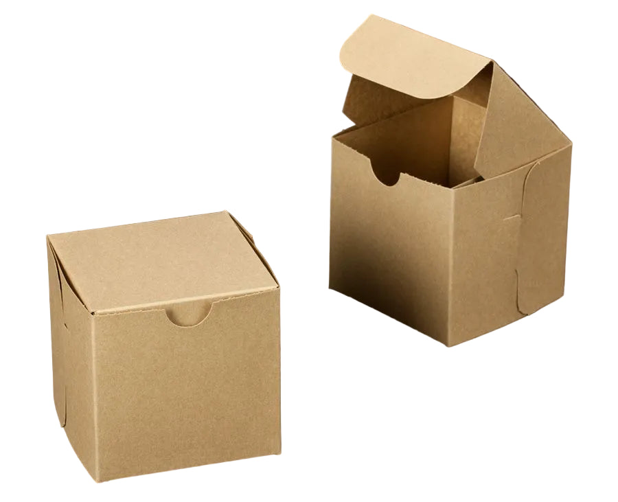 BRP 2366 4x4x4 Brown Lock & Tab Box