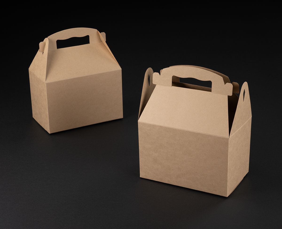 Brown Snap Lock Bottom Gable Top Bakery Box