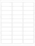 2.625" x 1" Compostable White Address Labels | Set of 750 Blank Labels