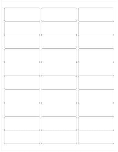 2.625" x 1" Compostable White Address Labels | Set of 750 Blank Labels