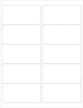 4" x 2" Compostable White Shipping Labels | Set of 250 Blank Labels