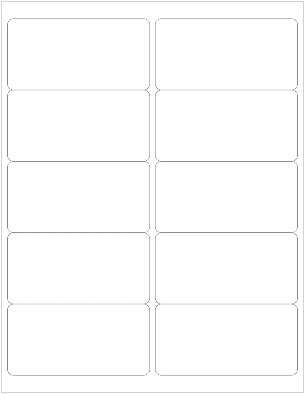 4" x 2" Compostable White Shipping Labels | Set of 250 Blank Labels