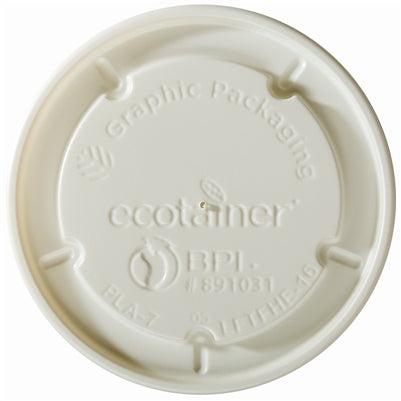 Flat Lid for 8 oz ecotainer® Food Container | Compostable