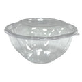 32 oz Clear Salad Bowl with Lid | Compostable | PLA | 50 Sets of Bowls with Lids