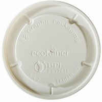 Flat Lid for 16-32 oz ecotainer® Food Container | Compostable