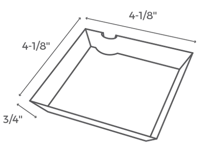 Illustration of a square plate with dimensions labeled