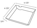 Illustration of a square plate with dimensions labeled