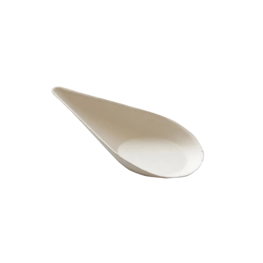 4" Mini Taster Spoon | Tan | Sugarcane Fiber | Case of 500