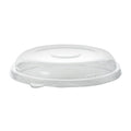 Clear plastic lid on a light white background