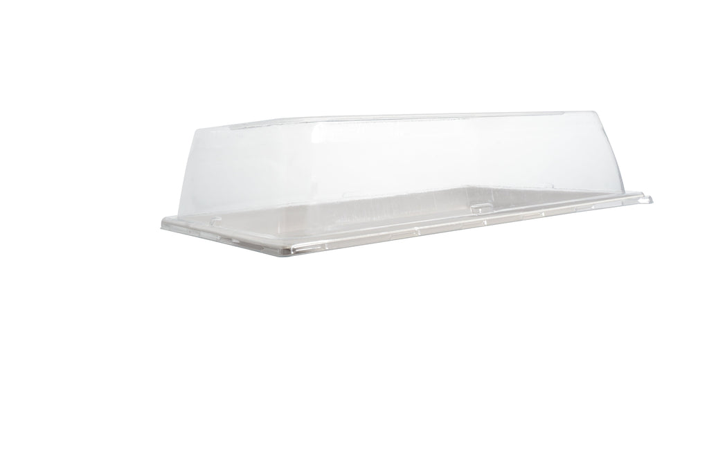 Recyclable Dome Lid for 12" x 7" Rectangular Plate | Clear | Lid Only | Case of 120