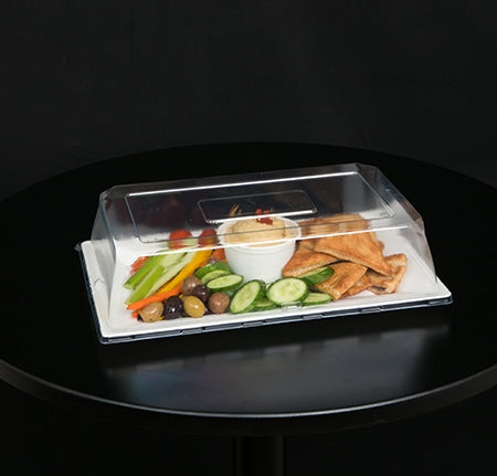 Recyclable Dome Lid for 12" x 7" Rectangular Plate | Clear | Lid Only | Case of 120