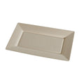 13" x 8" Rectangular Plate | Tan Fiber