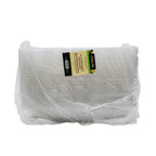 Packaged tray lids with a label on a white background