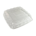 Dome Lid for 16-40 oz Square Bowl | Clear | Recyclable | Case of 300