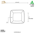 2.5" Mini Square Dish | Natural Sugarcane Fiber | Case of 500